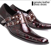 Hair stylist mens shoes 2014 new British fashion mens shoes top layer cowhide leather shoes rhinestone casual mens leather shoes
