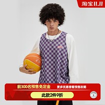 ZONEiD spring new trend plaid basketball sports vest men double-sided wear loose breathable casual top