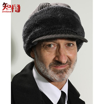 Middle-aged and elderly cap father grandfather old man hat male autumn winter velvet thickened ear protection knitted wool hat
