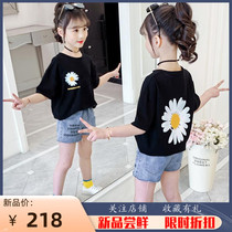 Girl short sleeve T-shirt girl foreign air blouse 2020 summer clothing cotton undershirt small Zou Juinnet red shaking half sleeve t-shirt