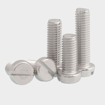M1 6M2M2 5M3 304 stainless steel slotted cylindrical head screw slotted one-shaped round head screw bolt