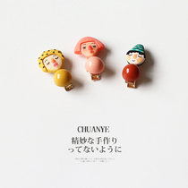 Sichuan wild cartoon girl hairclip female cute side hair card Net Red new Korean girl temperament sweet clip headgear