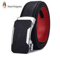 Du Shus current year gift belt male leather automatic buckle belongs to the cow mens red belt head layer pure cowhide belt