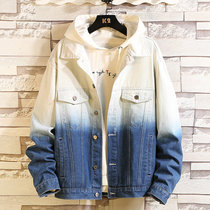 Coat mens spring and autumn mens Korean denim jacket trend loose handsome ins jacket mens D0225