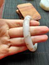 Your home has Xiaojing and Tian Jade Qinghai material boutique wild cattle Gully osmanthus cake rough round bracelet