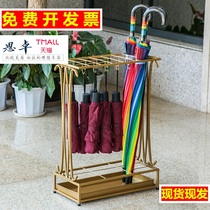 Umbrella stand commercial rack creative umbrella stand home door umbrella frame storage rack iron umbrella barrel Hotel big
