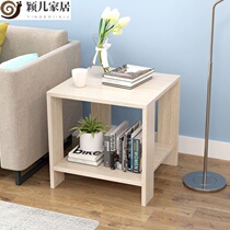 Yinger home simple small table Square table Simple home bedroom sitting small wooden table Sofa coffee table Living room tea table