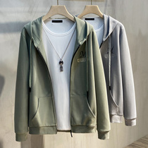 2021 Spring and Autumn New sweater men hoodie loose coat hoodie casual sports Korean zipper cardigan tide