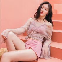 Hot spring bathing suit net red Japanese swimsuit Womens small chest flat chest special clothing Hot spring clothes small man