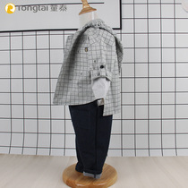 Tong Tai boys coat casual foreign style hooded top 2019 spring New Baby Cotton out baby clothes