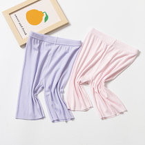 Girl 50% Pants Summer Thin children Bottoms Pants Foreign Air Outwear Summer Baby Safety Pants Shorts Mid Pants