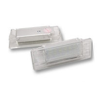 Suitable for BMW F20F30 24led license plate light license plate light modified light white light transparent frame 2