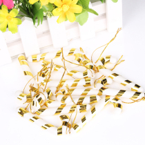 Christmas decorations Christmas tree ornaments golden canes gift ornaments pendants many packages of gifts