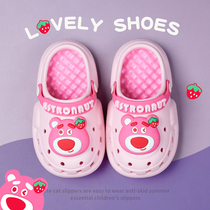 Childrens sandals summer new cartoon girl baby sports beach shoes baby out hole shoes
