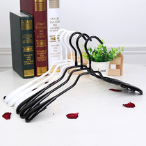 (10pcs)Korean version thickened dip plastic non-slip hanger inner core Metal plastic wet and dry clothes rack Pants rack clothes hang