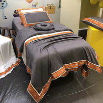  Light luxury exquisite beauty bedspread four-piece six-piece massage SPA bedding skin management bedspread simple atmosphere