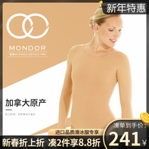 Canada MONDOR adult figure skating bottoming clothing flesh-colored bottoming tops and pants childrens girls keep warm 202