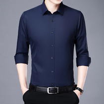 Chuandie 2021 autumn business long sleeve shirt male slim solid color professional leisure non-iron comfortable dress shirt