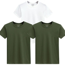 Army Brigade Wind T-shirt 100% Pure Cotton Short Sleeve T-shirt Male Summer Han Edition Gats Plus Size Casual Half Sleeve Mens Dress Round Collar