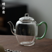 The Japan-style glass teapot small jade takes the transparent Kung Fu teapot tea set with a filter bubble teapot delicate 240ml