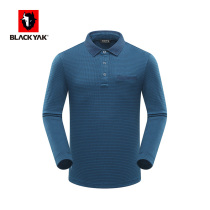 BLACKYAK breyak outdoor men autumn winter long sleeve T-shirt lapel polo shirt business and leisure FZM329