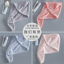 Direct Marketing Card Its Color Thickening Day Style Coral Suede Headscarf Woman Suction Speed Dry Ultrafine Fiber Dry Hair Hat