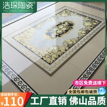 Living room tile parquet floor tiles dining room aisle entrance porch brick jigsaw puzzle carpet flower Gilded tile floor tiles