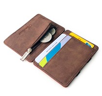  Magic card bag wallet mens and womens youth youth creative mens mini small ultra-thin multi-function drivers license