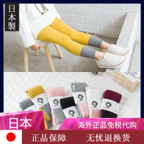 Japan spring and autumn baby pantyhose children cotton leggings non-Pilling girl dance socks ankle-length pants