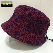 Womens hat thin spring autumn single hat fall flower color shading elderly grandma mother-in-law middle-aged older woman