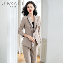 High-end professional clothing female Korean version of slim suit suit temperament President Fan sales manager work clothes teacher formal wear