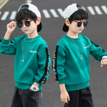 Boy long sleeve T-shirt 2022 new children CUHK child Han version foreign air spring clothing blouse boy spring autumn pure cotton damp