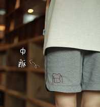 Large size womens 2021 new fat sister mm loose five-point shorts children high waist summer wear wide leg pants thin tide
