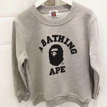 Tide brand bape childrens clothing 2020 Autumn and Winter men and women children cotton clothes in the big child apes head long sleeve Terry coat