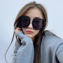 Large frame sunglasses female 2021 New Tide round face thin net red Street Photo Fashion sun glasses anti ultraviolet summer
