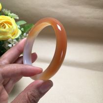 Xinjiang gold silk jade bracelet ice bottom sugar white jade sheep fat jade bracelet female natural Urhe