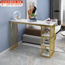 Peter cat leaning against wall bar desk high foot table living room home minimalist modern bar table strip table milk tea shop