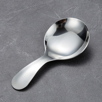 304 stainless steel thickened tea shovel short handle round teaspoon for the snow - cake mini pudding spoon home childrens spoon