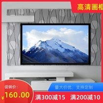 HD picture frame screen 4 5cm flocking wide frame 100 inch 120 inch 150 inch home decoration project projection screen