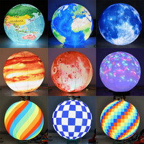 Inflatable Planet Earth Decoration Nine Planet Model Moon Light Air Model Lunar Aerospace PVC Luminous Ball