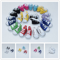 5CM canvas shoes doll dress casual shoes puppet doll shoes mini simulation shoe pendant shoe key chain