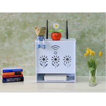 Decorative wire box storage box home Machine top TV monitoring HD wall shelf non-perforated router