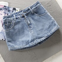 High Waist Denim Half Body Dress Woman Anti Walking Light Summer New Korean Version 2022 Sexy Fashion Ultra Short Pack Hip Short Skirt