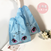 Cute cartoon cat nylon eco bag lightweight portable handbag supermarket shopping bag shopping bag parent-child