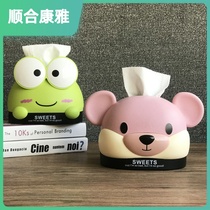 Creative Draw Paper Box Home Bedroom Living Room Living Room Tea Table Cute Cartoon Paper Towel Box Napkin Containing Rolls paper cylinder
