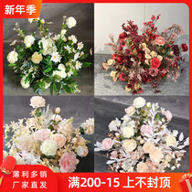 Wedding road flower clove Lilac Road flower stand decoration flower art mall window decoration stage welcome flower props