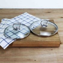 Outlet single tempered glass anti-overflow visual sautteed frying pan lid 12cm14cm16cm18cm2032cm