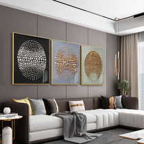 Stone to run living room decoration painting sofa Background wall Stereo painting hanging painting light and luxurious New Chinese stone frescoed