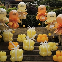 Macaron 36 inch telescopic pole adjustable balloon column storefront mall active placement 4S car line festive decorations