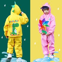 Split childrens raincoat set waterproof boys and girls baby rain pants kindergarten Primary School poncho jacket